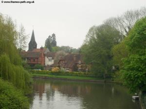 The view of Whitchurch from the bridge